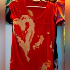 Beautiful  Red tie dye